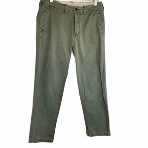 Hollister Olive Green Chino Pants Men's 30x30‎ Casual Trousers
